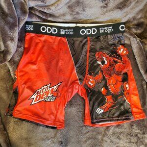 Mountain Dew Code Red OOD Boxer Briefs Red Size Large NWOT